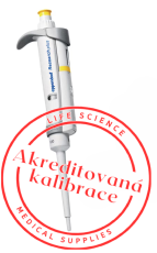 Akreditovaná kalibrace 1kanál. variabilní pipety